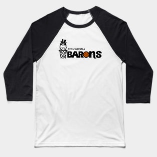 Defunct Pennsylvania Barons Basketball 1980 Baseball T-Shirt